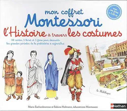 L'Histoire à travers les costumes - Mon coffret Montessori - Dès 6 ans - Mondial Kids