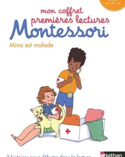 Mon coffret premières lectures Montessori : Mina est malade - Niveau 1 - 4/7 ans