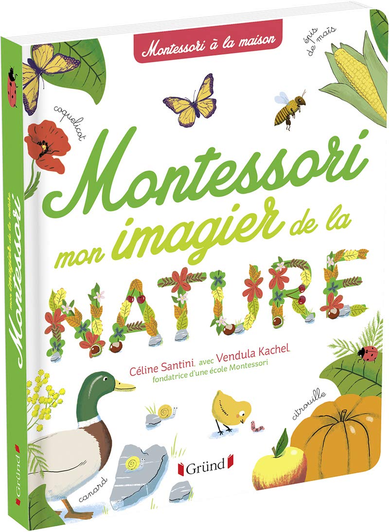 Mon imagier de la nature Montessori – Album documentaire Montessori avec plus de 150 mots – À partir de 3 ans