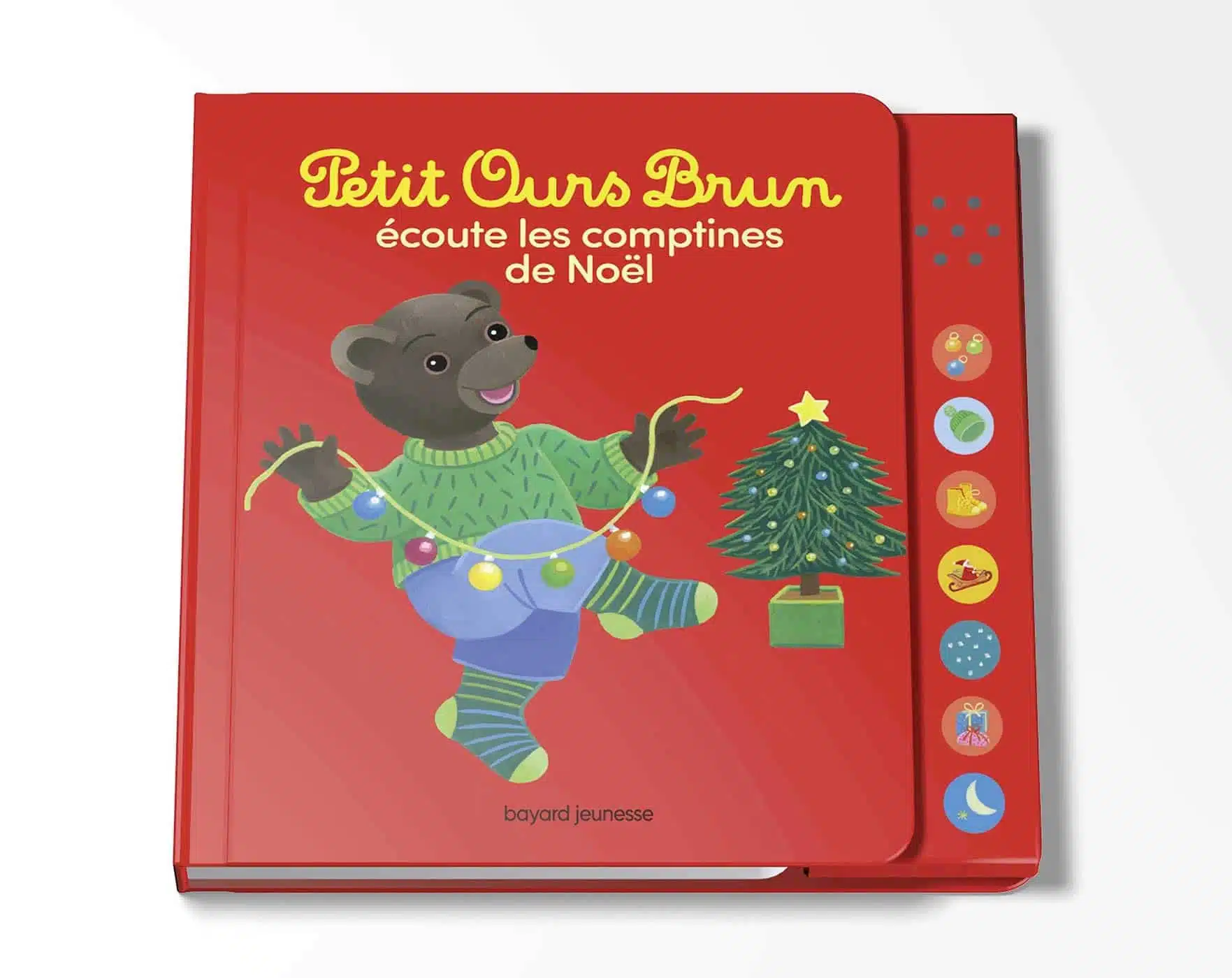 Petit Ours Brun écoute les comptines de Noël - Livre sonore - Mondial Kids