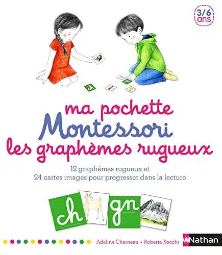 Ma pochette Montessori des graphèmes rugueux - 3/6 ans - Mondial Kids