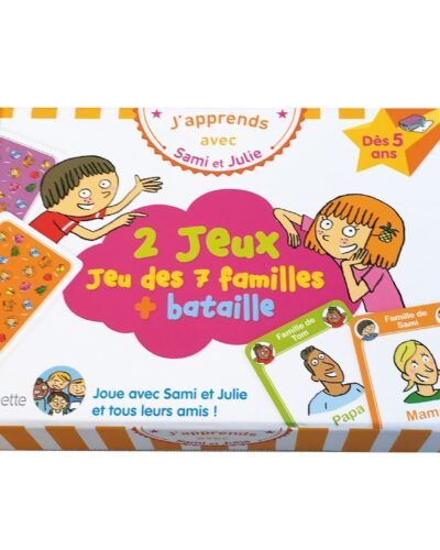 J'apprends avec Sami et Julie : Jeu des 7 familles + bataille