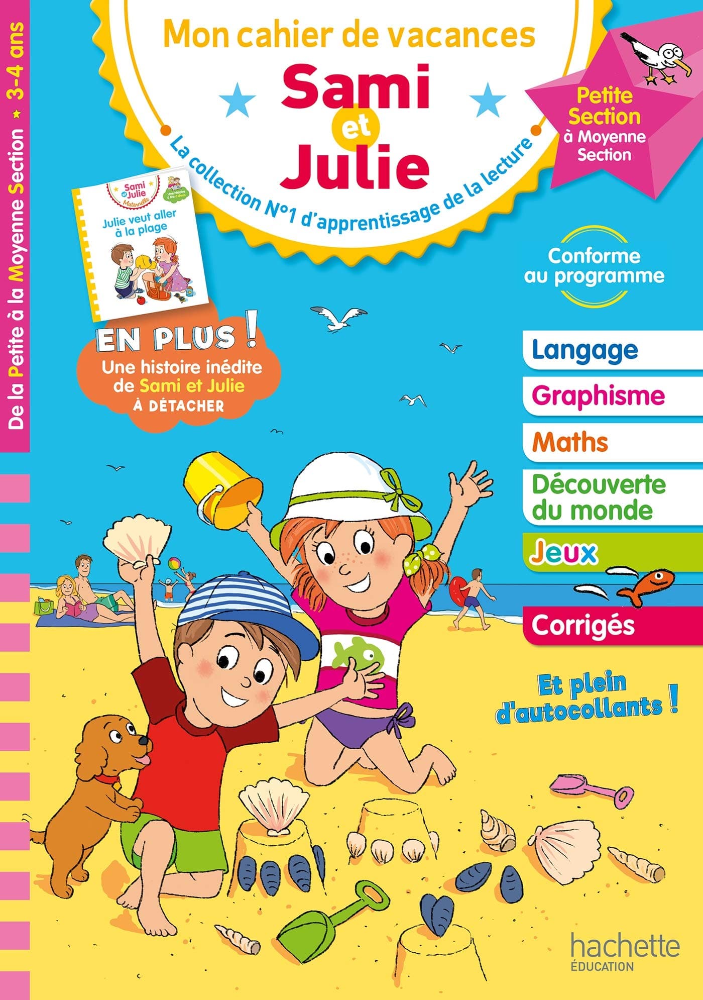 Sami et Julie - De la Petite à la Moyenne Section - Cahier de vacances 2022