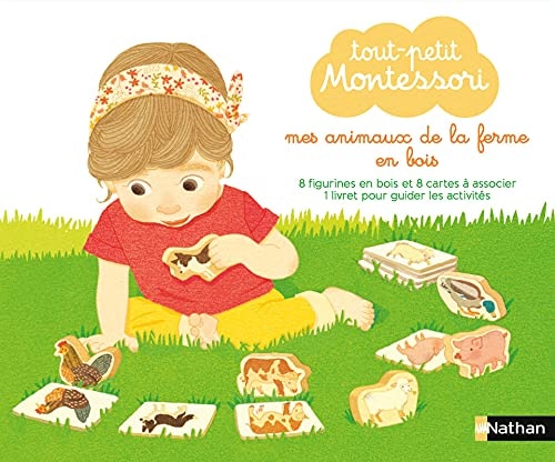 Tout-petit Montessori - Mes Animaux de la ferme en bois - Dès 15 mois