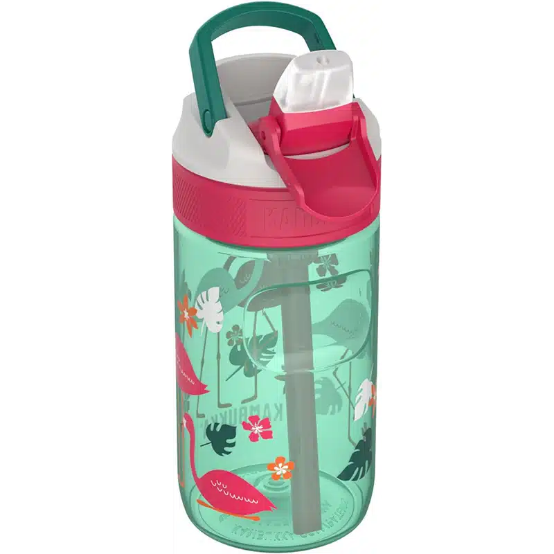 KAMBUKKA Pink Flamingo Gourde Pour enfants (400ml)