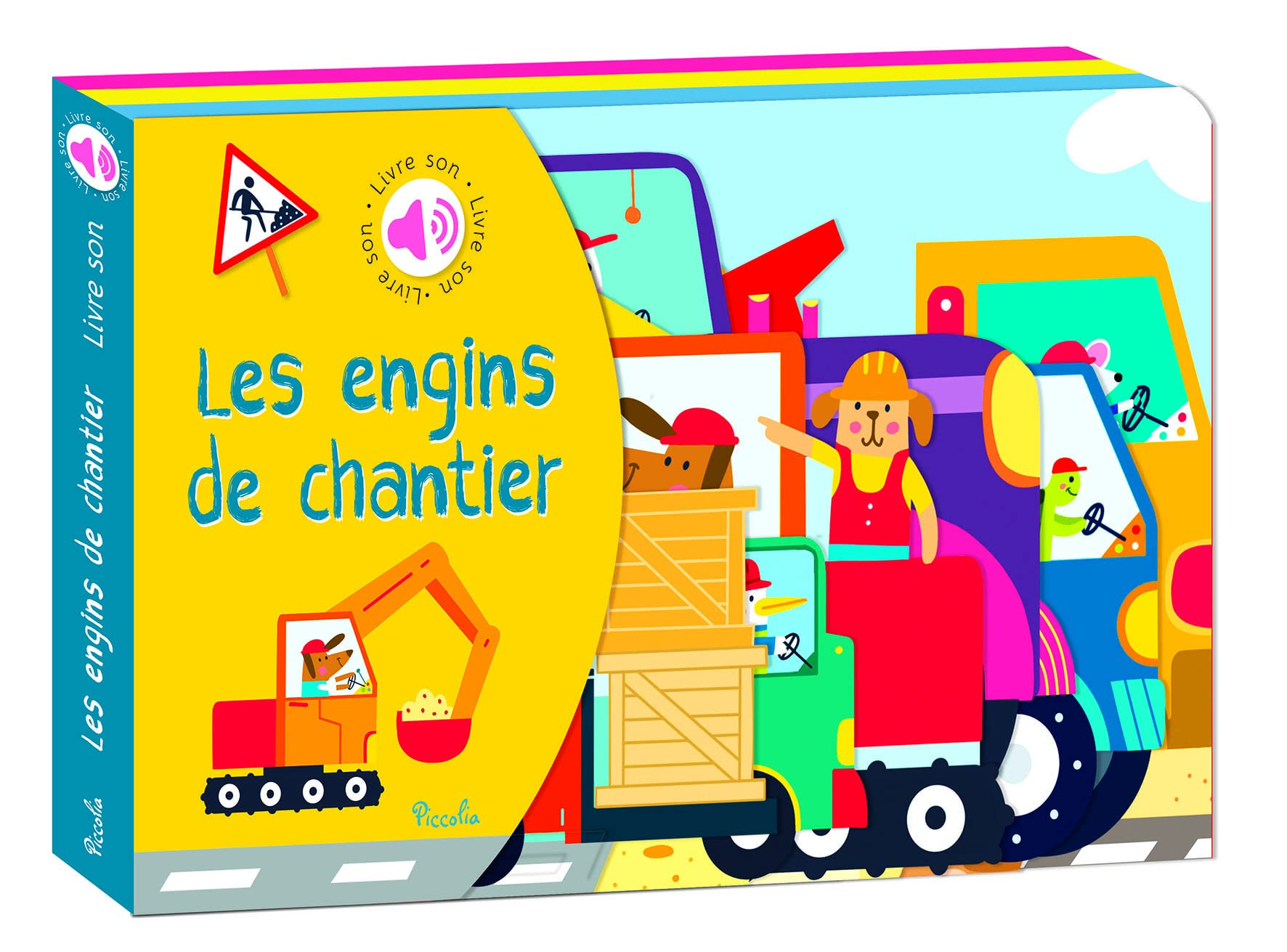 Les engins de chantier Livre son