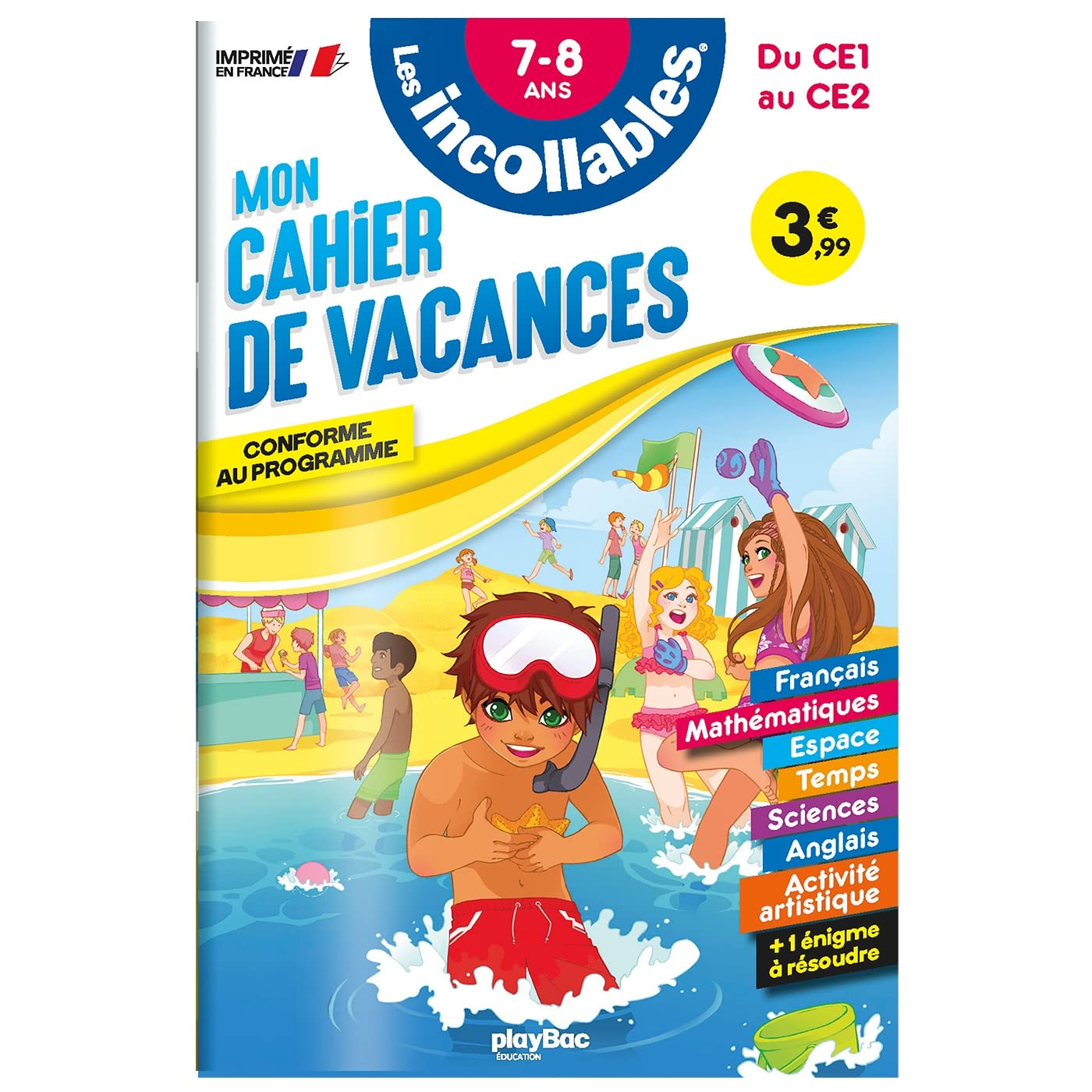 Les incollables - Cahier de vacances - Du CE1 au CE2 - 7-8 ans - Mondial Kids
