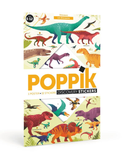 Poppik Anatole: 1 poster + 45 stickers repositionnables - Mondial Kids