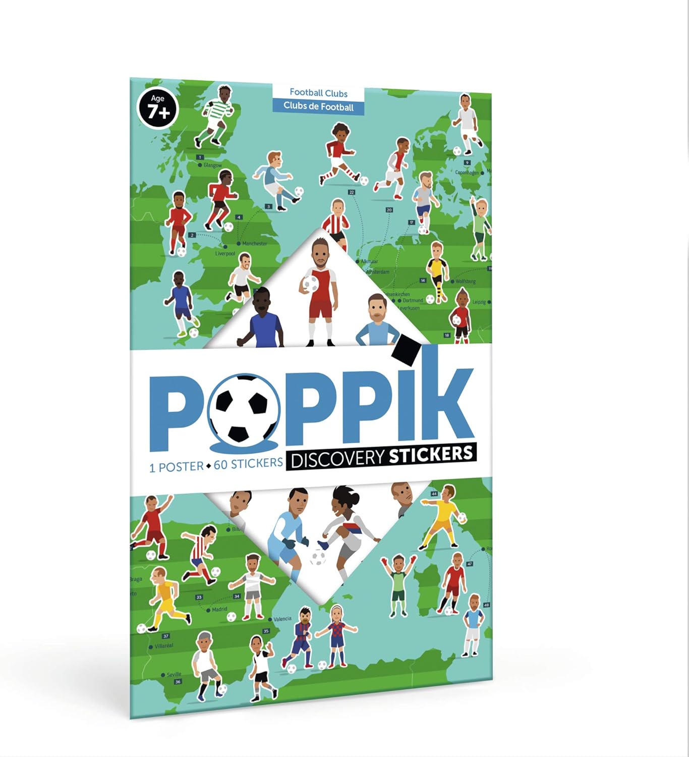 Poppik Discovery Sticker Kit Football - Mondial Kids