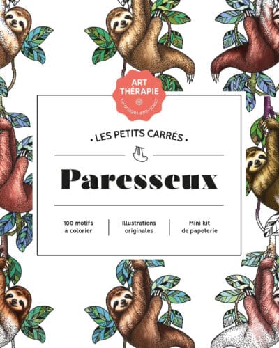 Anti Stress Les petits carrés d'Art-thérapie Paresseux