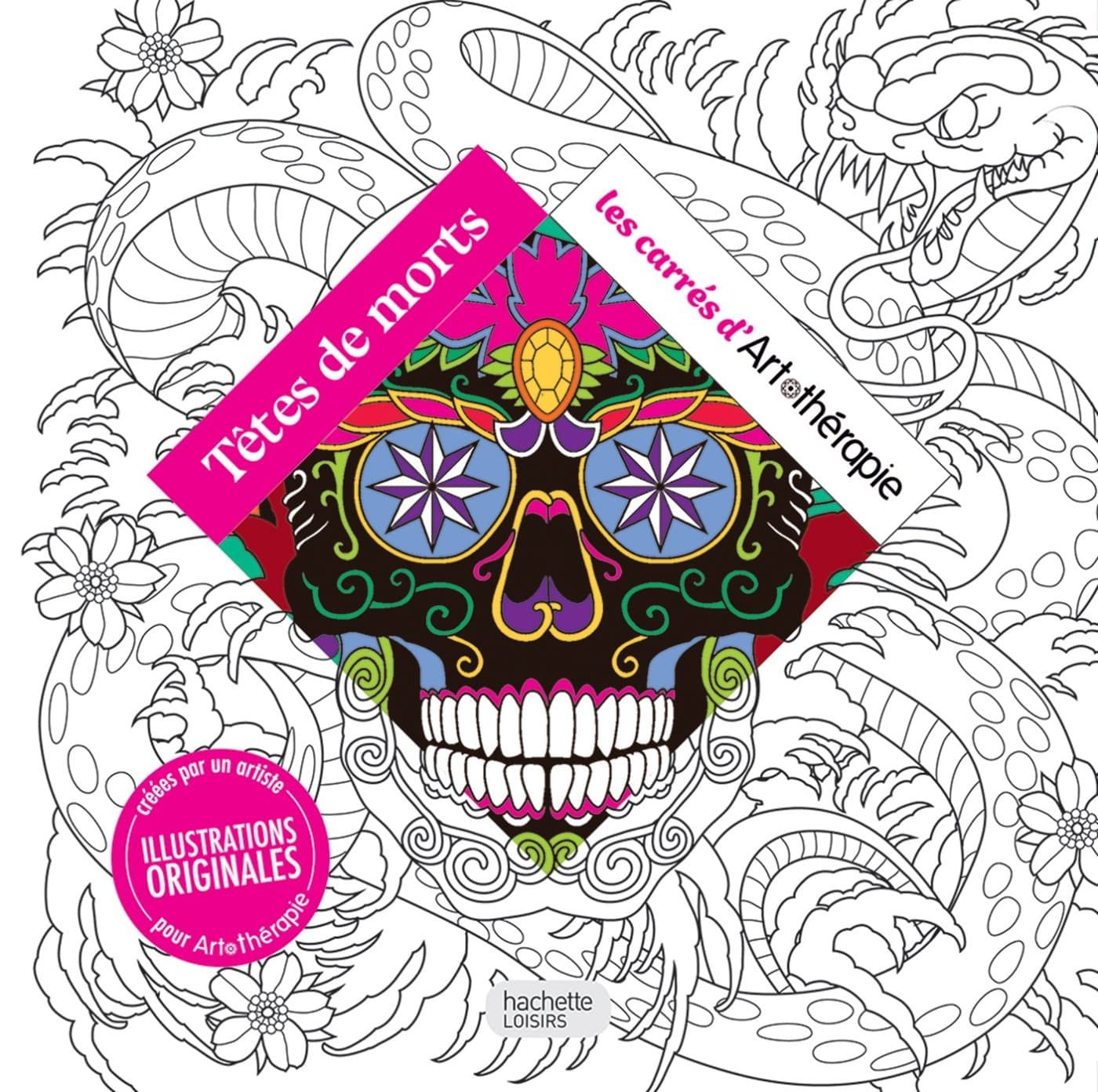 Mandalas Anti Stress – Têtes de mort NED