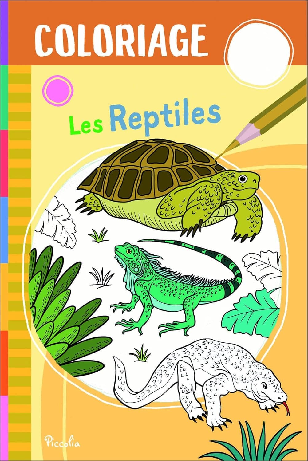 Les reptiles - Coloriage - Mondial Kids