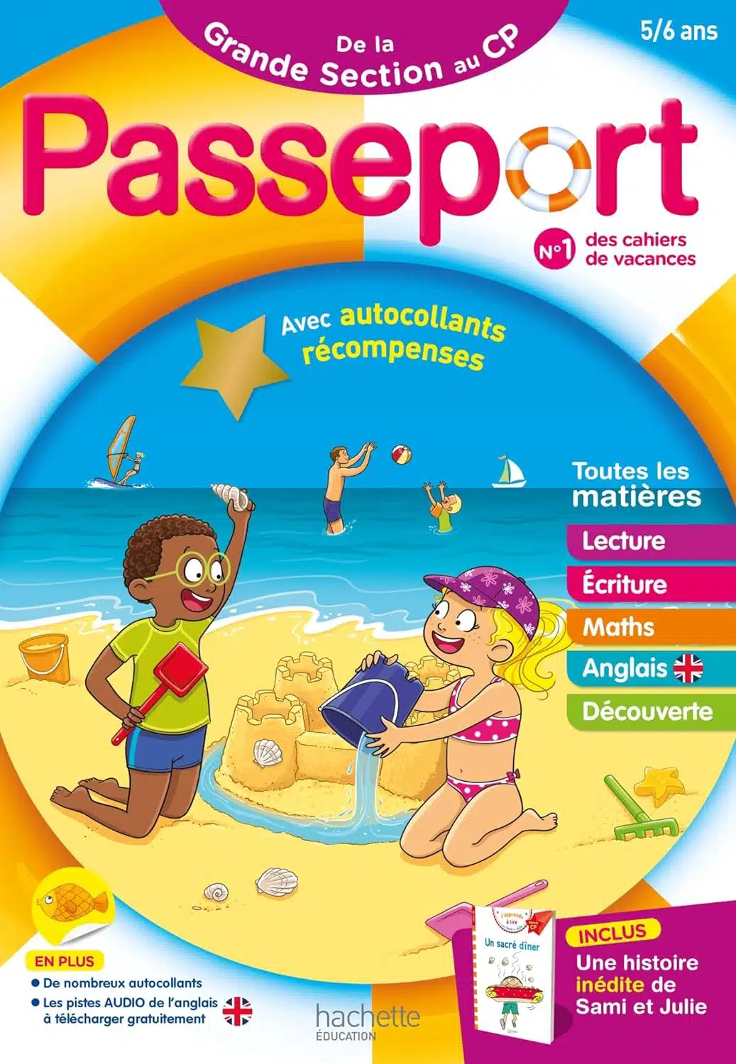 Passeport - De la Grande Section au CP 5/6 ans - Cahier de vacances 2024 - Mondial Kids