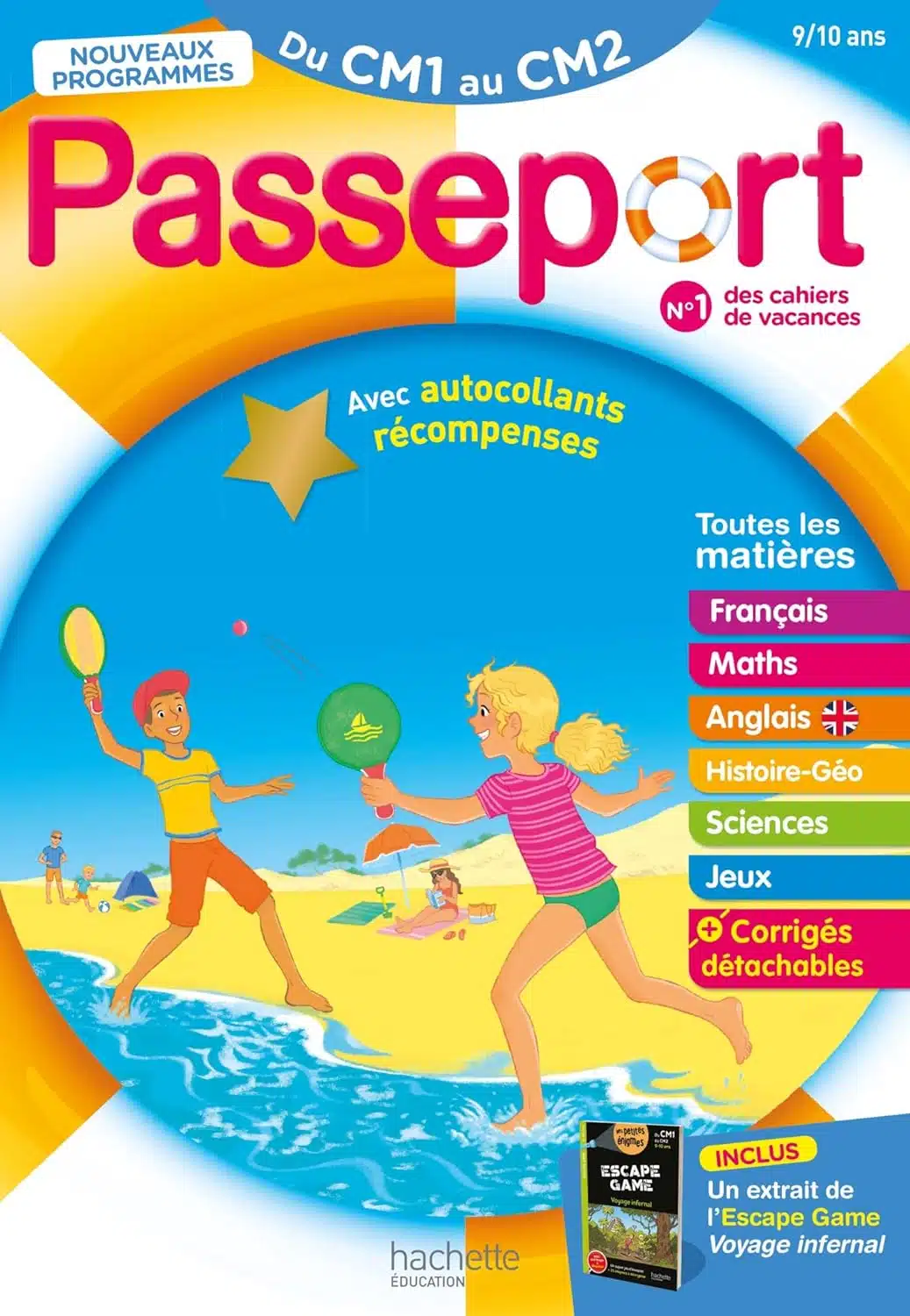 Passeport - Du CM1 au CM2 9/10 ans - Cahier de vacances 2024 - Mondial Kids