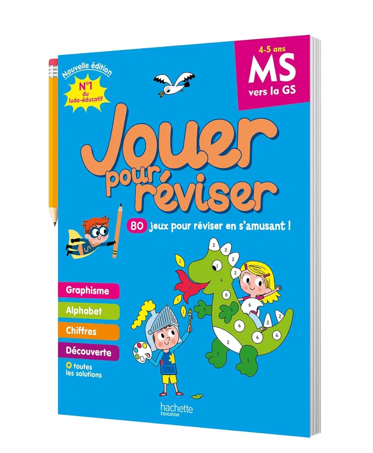 Jouer pour réviser - De la MS à la GS 4/5 ans - Cahier de vacances 2024 - Mondial Kids