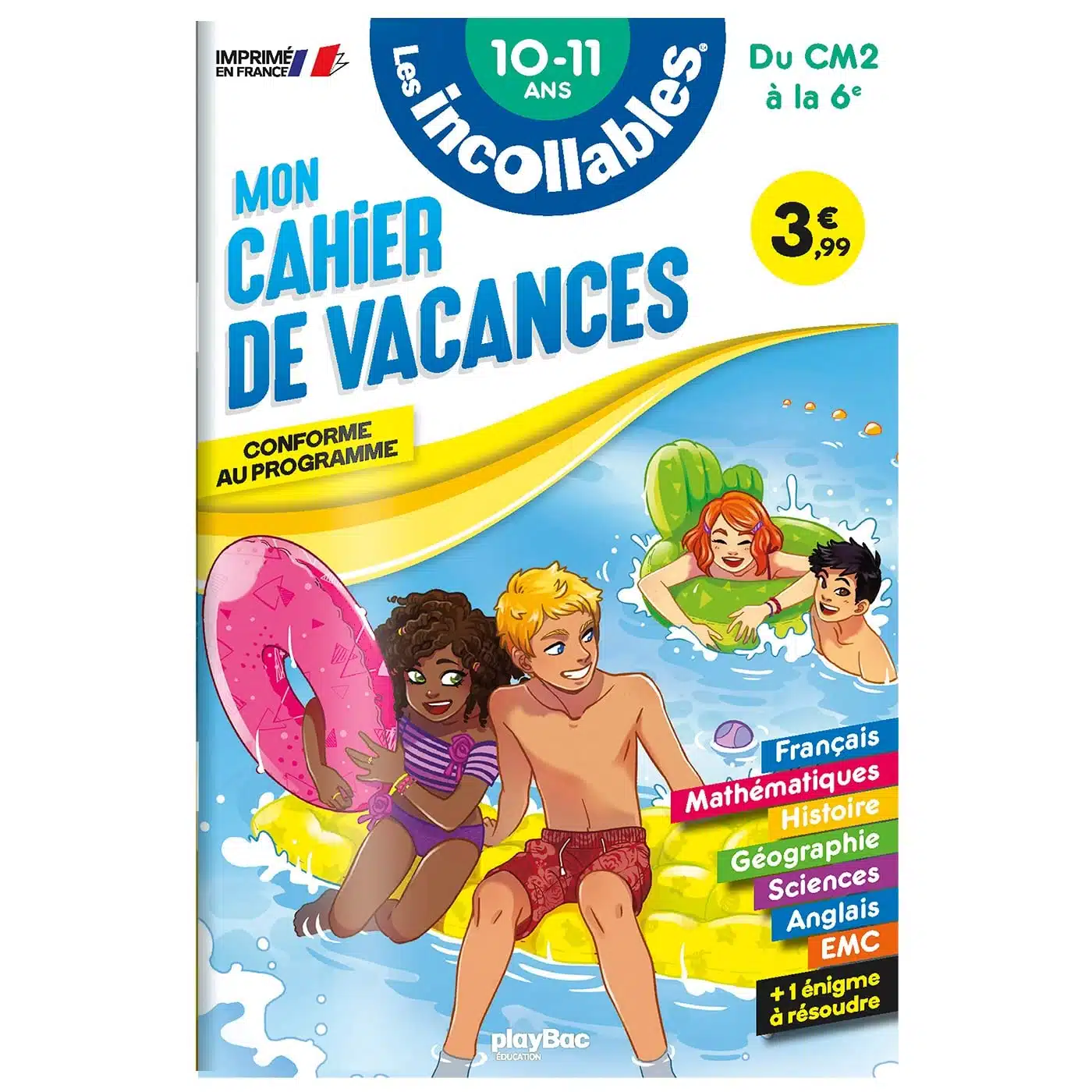 Cahier de vacances 2024 - Les incollables - CM2 à 6e - 10/11 ans - Mondial Kids