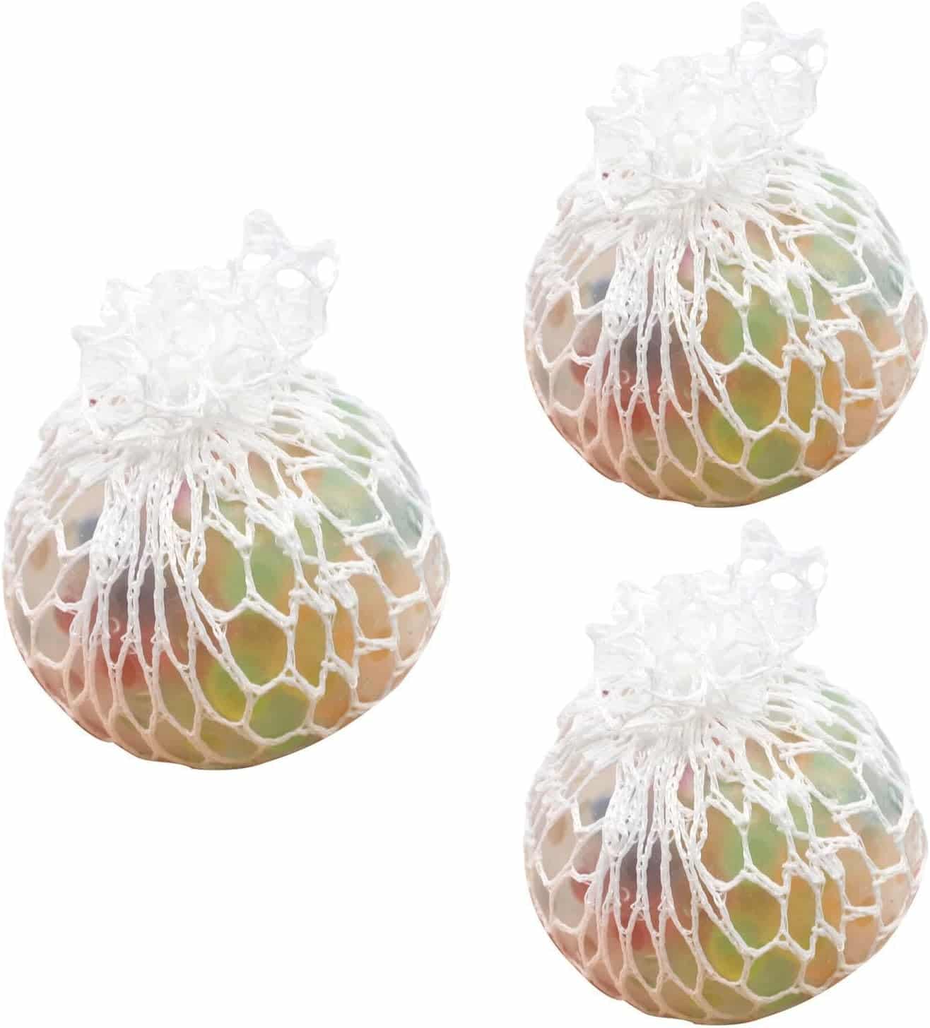 3 Pièces Balle Anti-Stress avec Filet Décompression - Mondial Kids