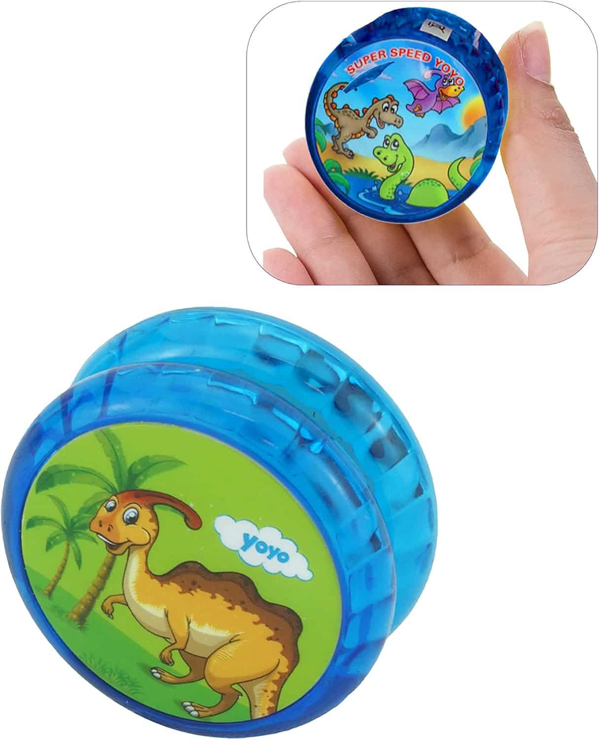 1 Yoyo réactif dinosaure lumineux , stable et robuste avec ficelle Yoyo - Mondial Kids