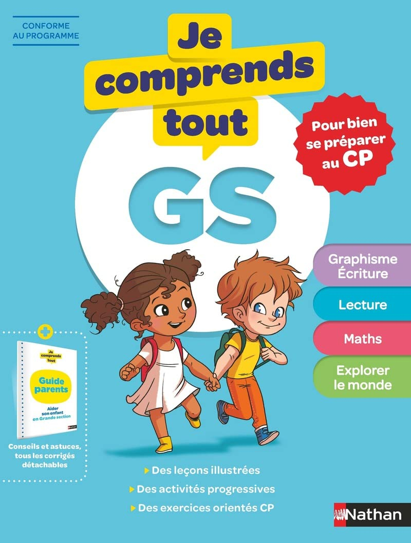 Je Comprends Tout Grande Section - Tout en un (cours + exercices) pour se préparer au CP - Mondial Kids