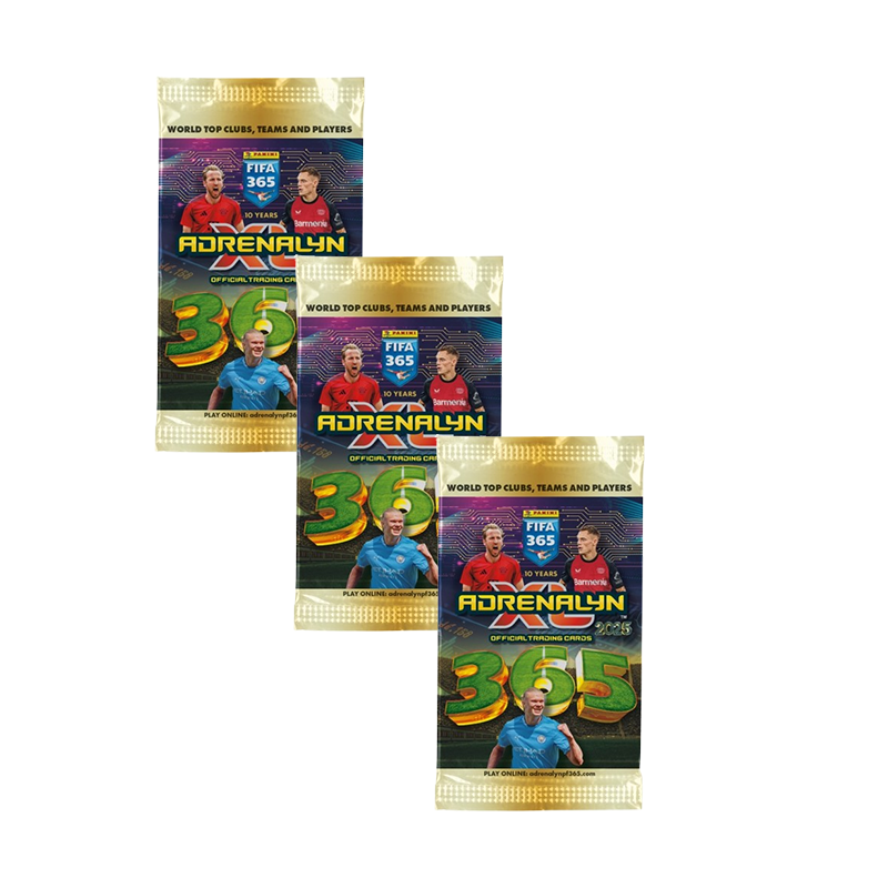 Panini FIFA 365 2025 Adrenalyn XL – Lot de 3 boosters - Mondial Kids