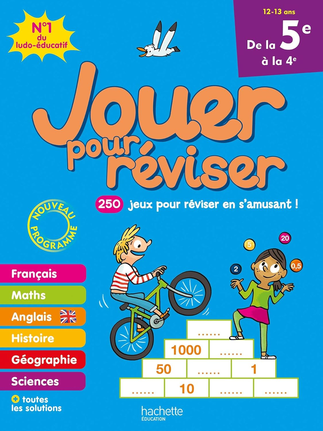 Jouer pour réviser - De la 5e à la 4e - Cahier de vacances 2025