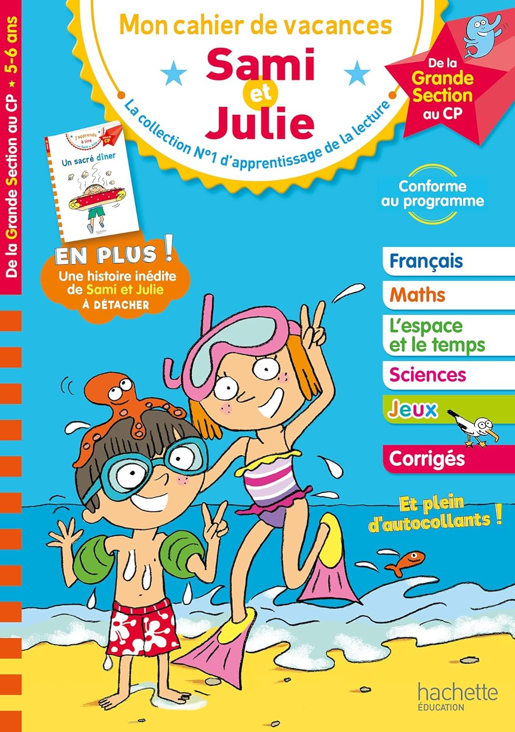 Sami et Julie - De la Grande Section au CP - Cahier de vacances 2025