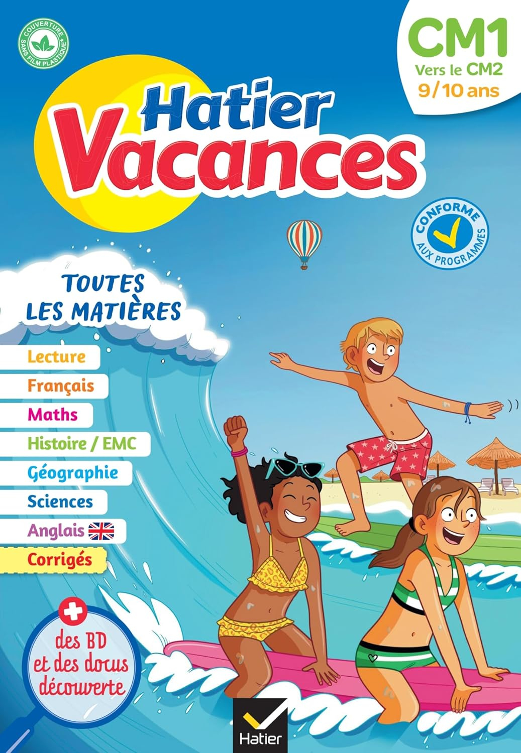 Hatier vacances - Cahier de vacances 2025 du CM1 vers le CM2 9/10 ans: pour réviser son année dans toutes les matières