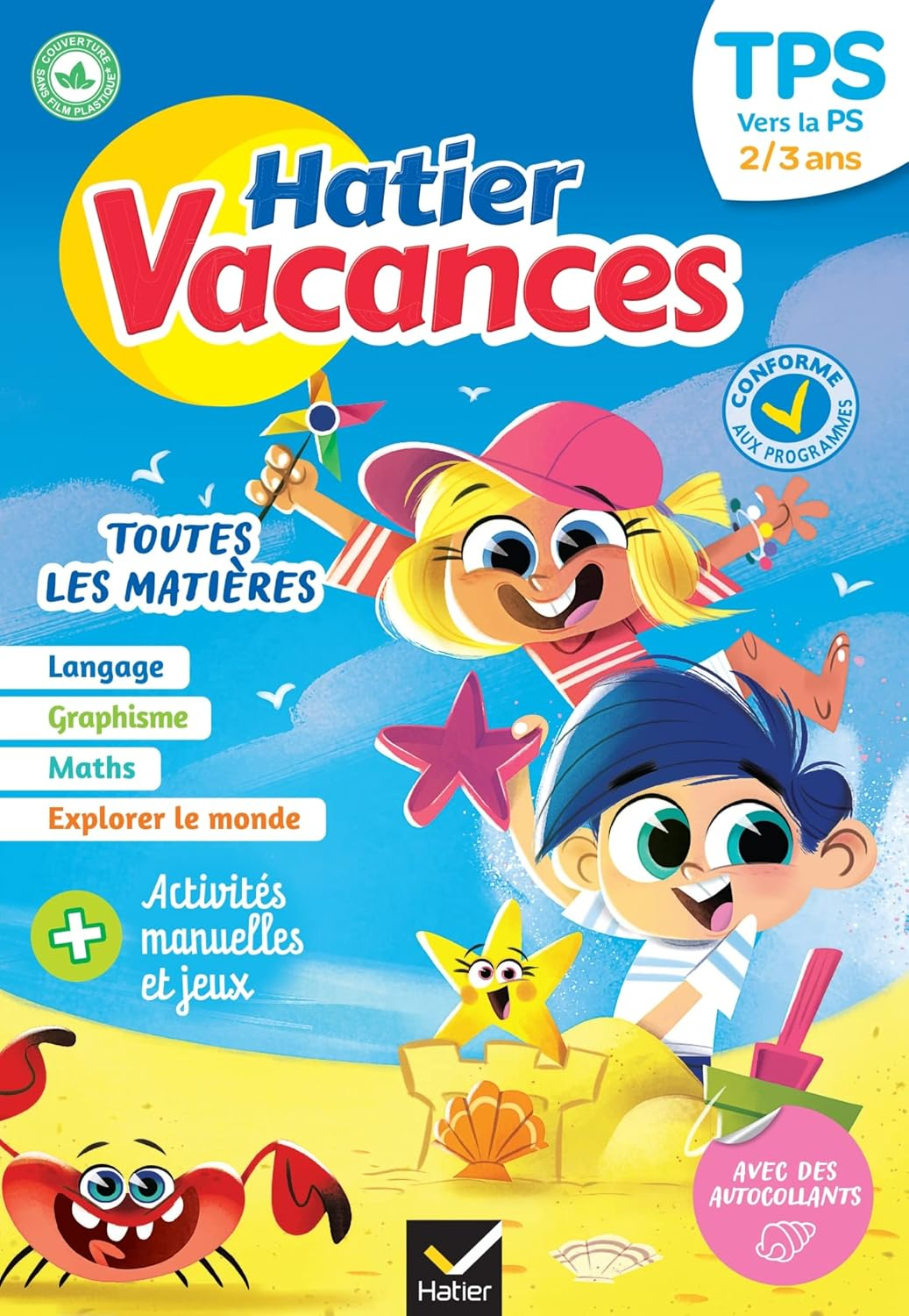 Hatier vacances - Cahier de vacances 2025 de la TPS vers la PS 2/3 ans: pour réviser son année dans toutes les matières