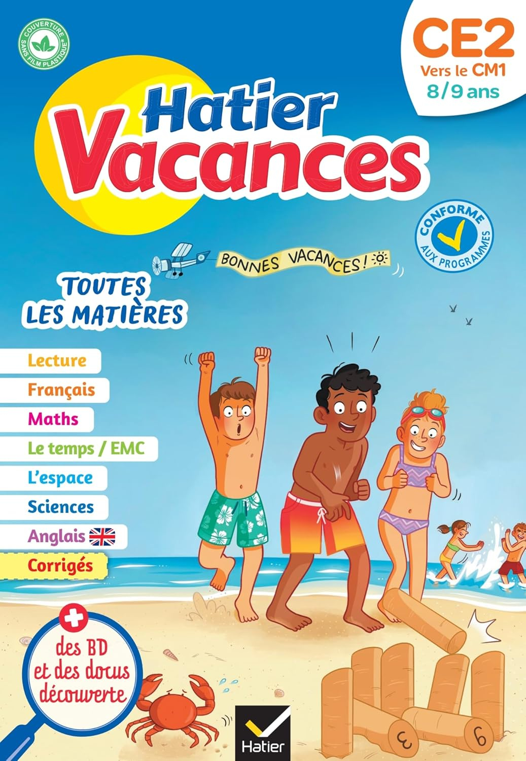 Hatier vacances - Cahier de vacances 2025 du CE2 vers le CM1 8/9 ans: pour réviser son année dans toutes les matières