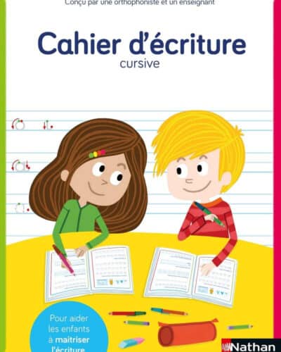 Cahier d'écriture CP adapté aux enfants DYS ou en difficulté - écriture cursive - A partir de 6 ans / CP